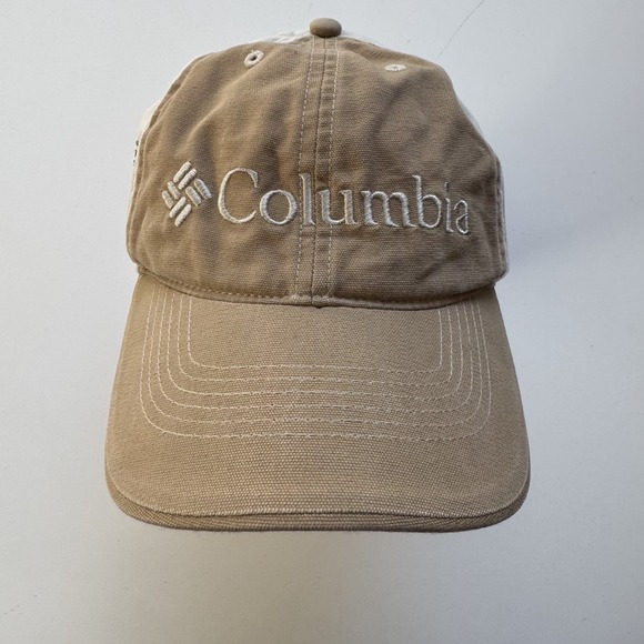 COLUMBIA SPORTSWEAR PHG Vintage Unstructured Dad Hat Tan Omni-Shade Bird Stitch - Picture 1 of 11
